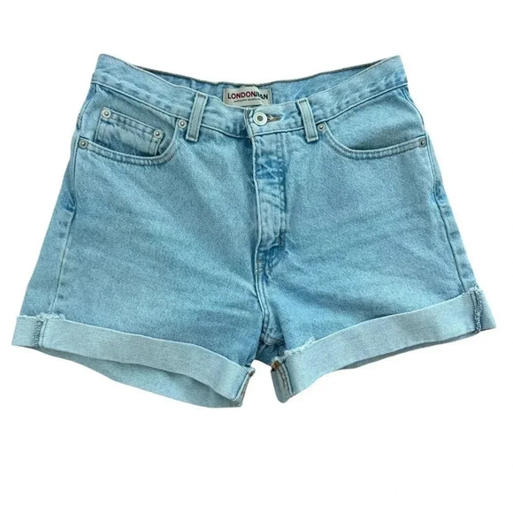 Vintage LondonJean Blue Jean Shorts, High waisted Size 25 - Picture 1 of 12